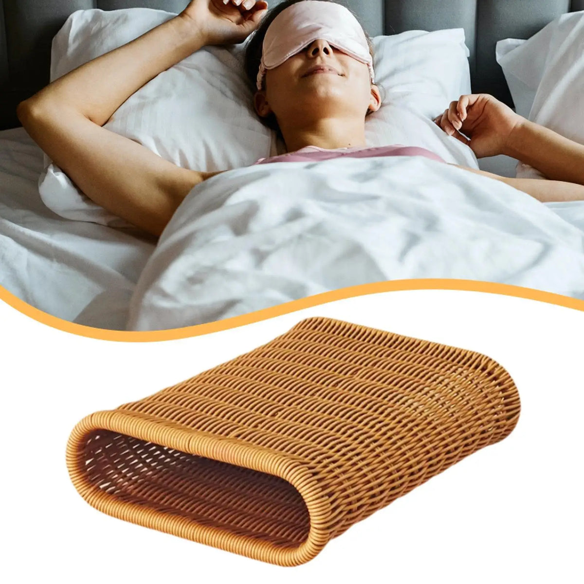 Rattan Sauna Headrest Pillow