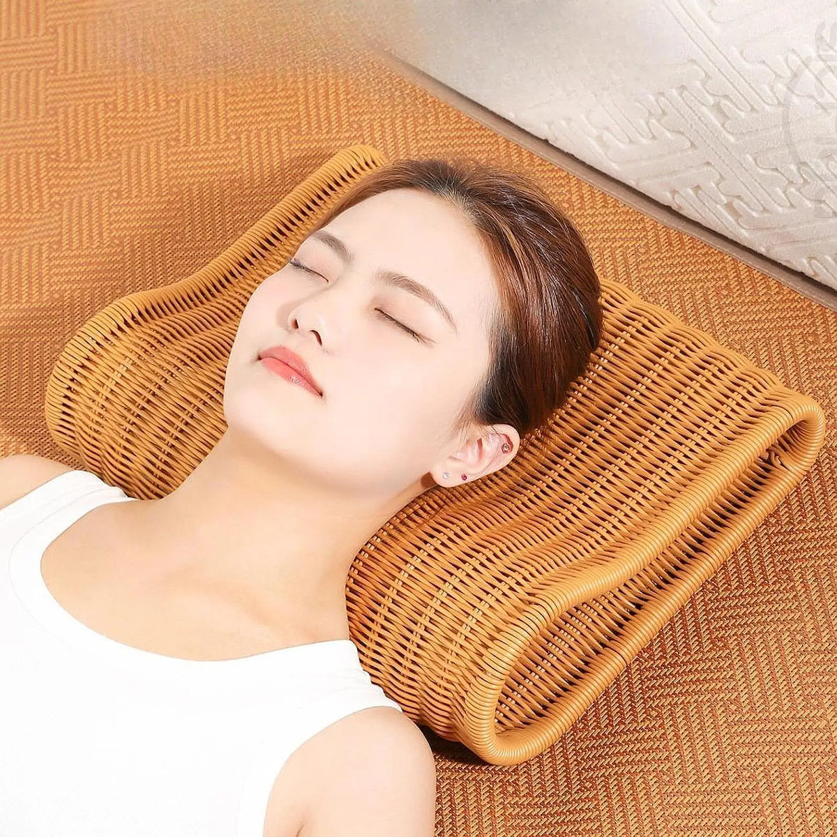 Rattan Sauna Headrest Pillow
