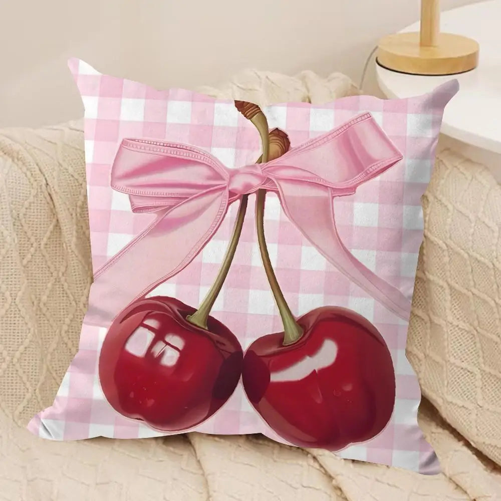 Cherry Blossom Bow Cushion Cover
