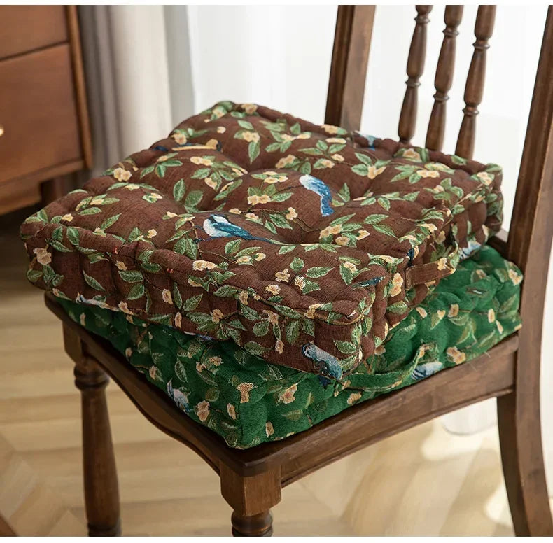 Vintage Pleated Seat Cushion Pouf
