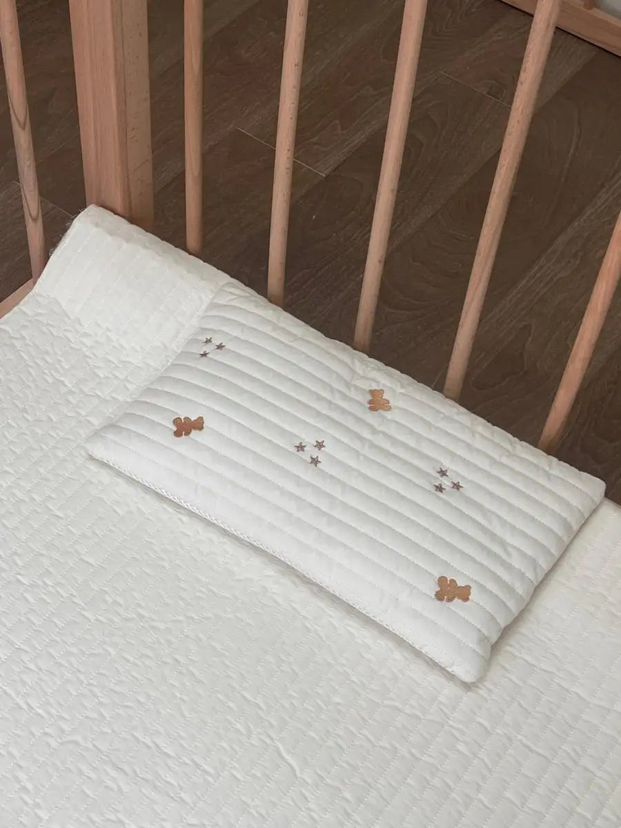 Embroidered Cotton Baby Pillow