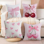 Cherry Blossom Bow Cushion Cover
