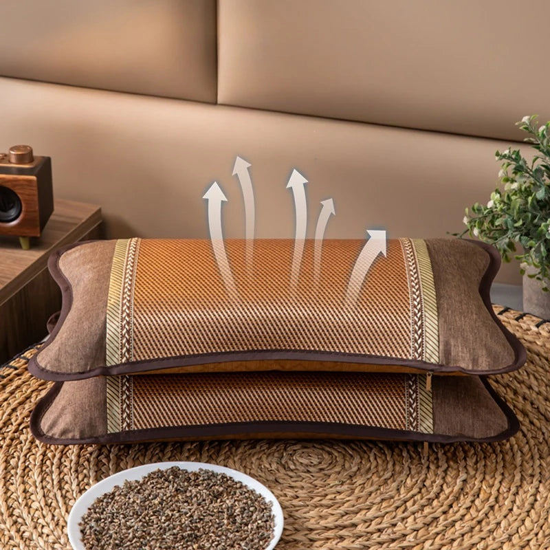 Cooling Rattan Buckwheat Pillow
