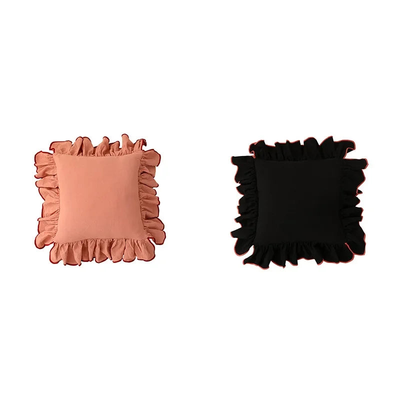 Ruffle Edge Cushion Cover