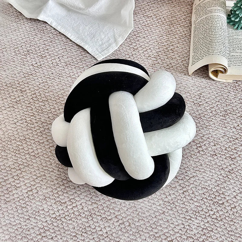 Hand-Knotted Ball Pillow