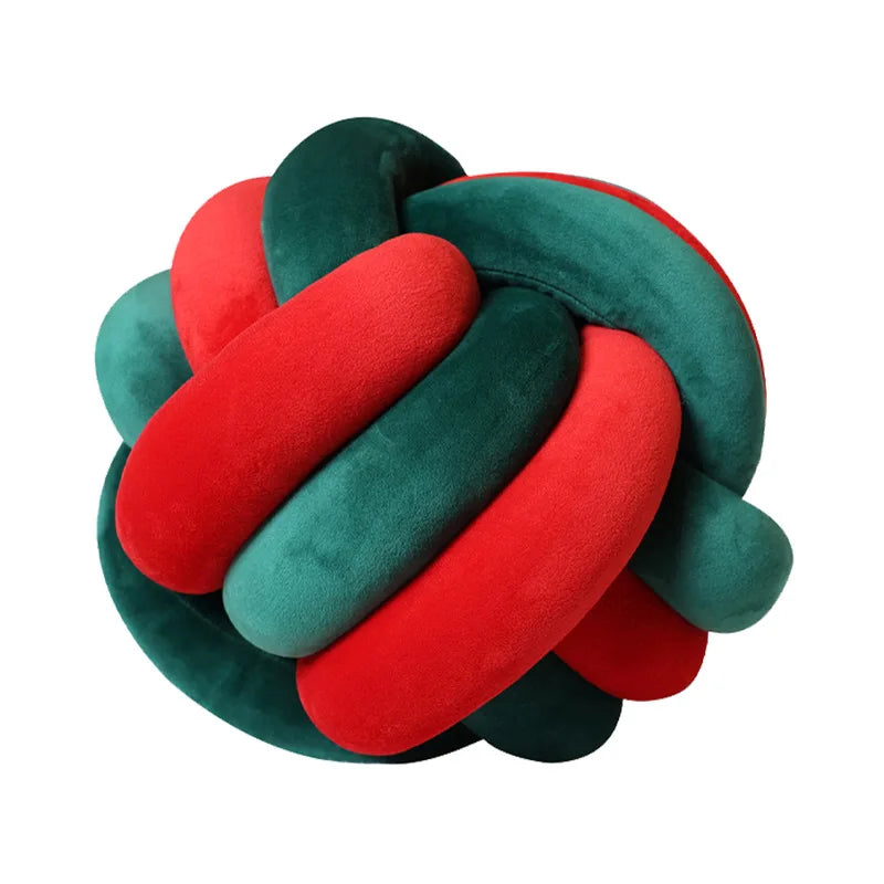 Hand-Knotted Ball Pillow