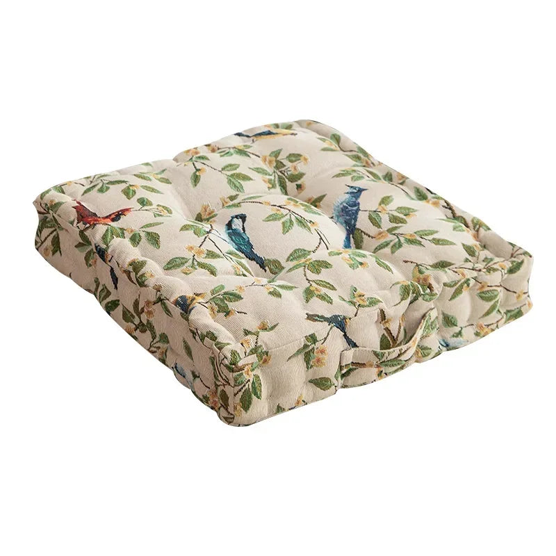Vintage Pleated Seat Cushion Pouf