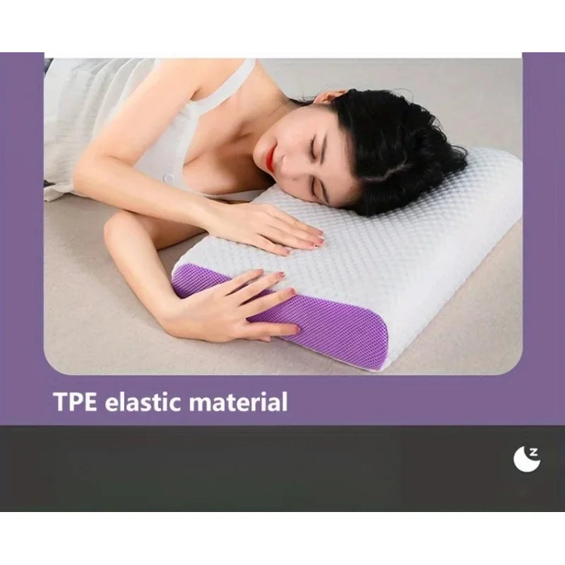 Zero-Pressure TPE Grid Pillow
