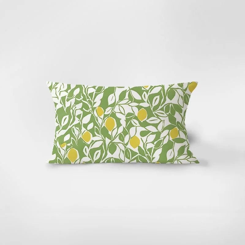 Monstera Leaf Lumbar Pillow Cover