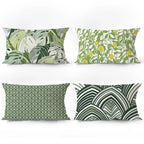 Monstera Leaf Lumbar Pillow Cover