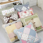Patchwork Floral Throw Pillow
