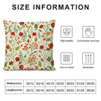 Romantic Floral Throw Pillow Cover