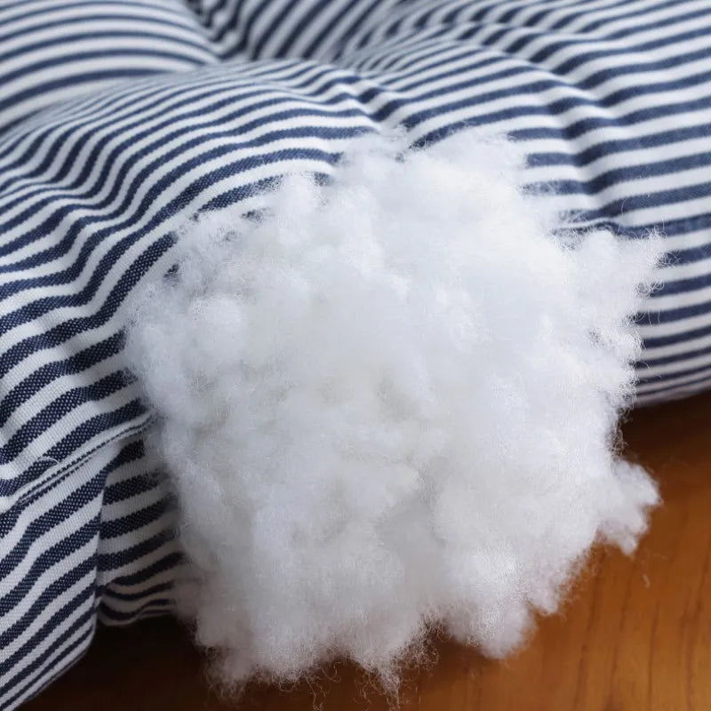 Thick Tufted Ticking Stripe Floor Cushion