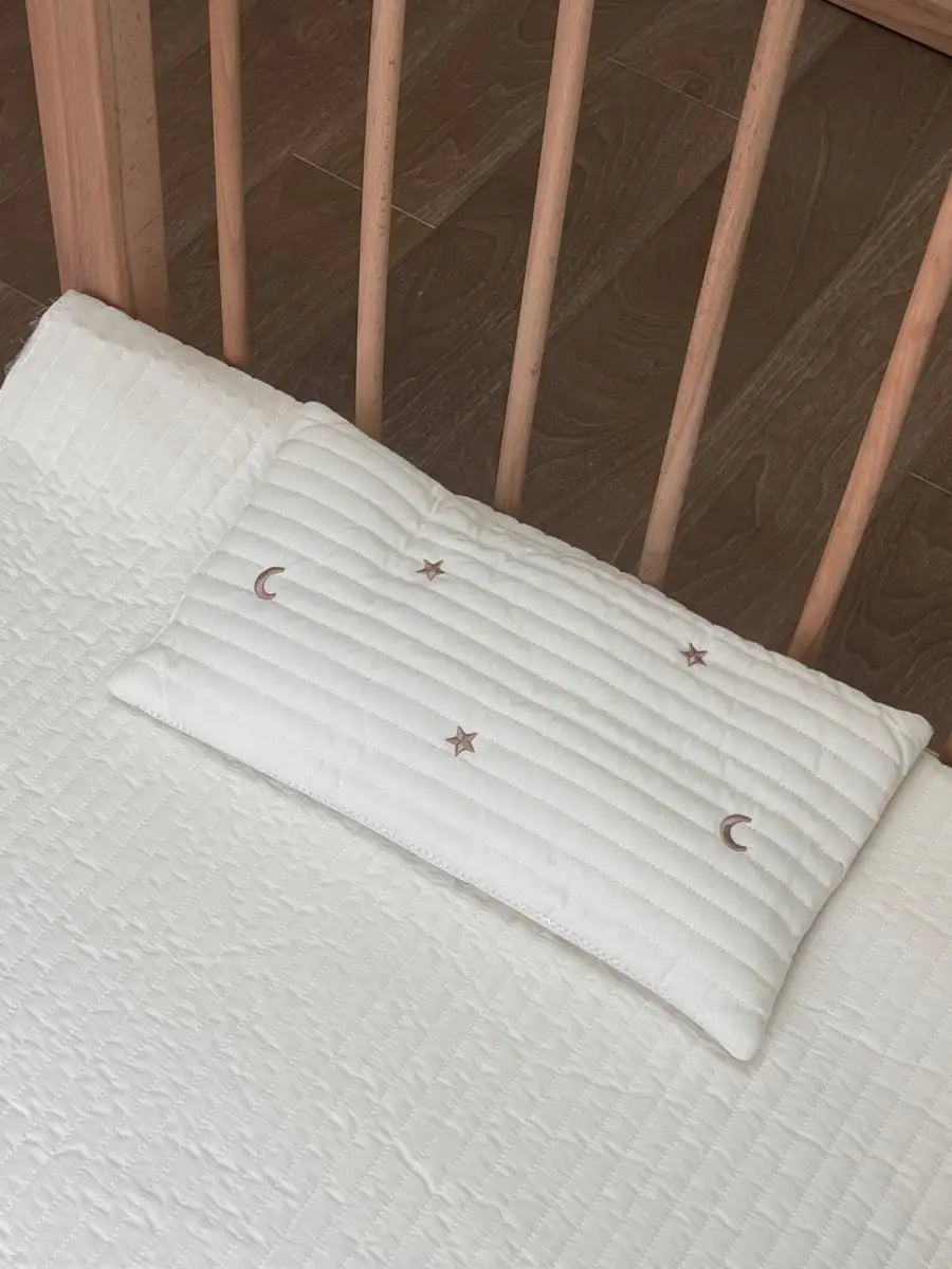 Embroidered Cotton Baby Pillow