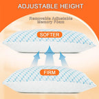 Cooling Shredded Memory Foam Pillow — Queen