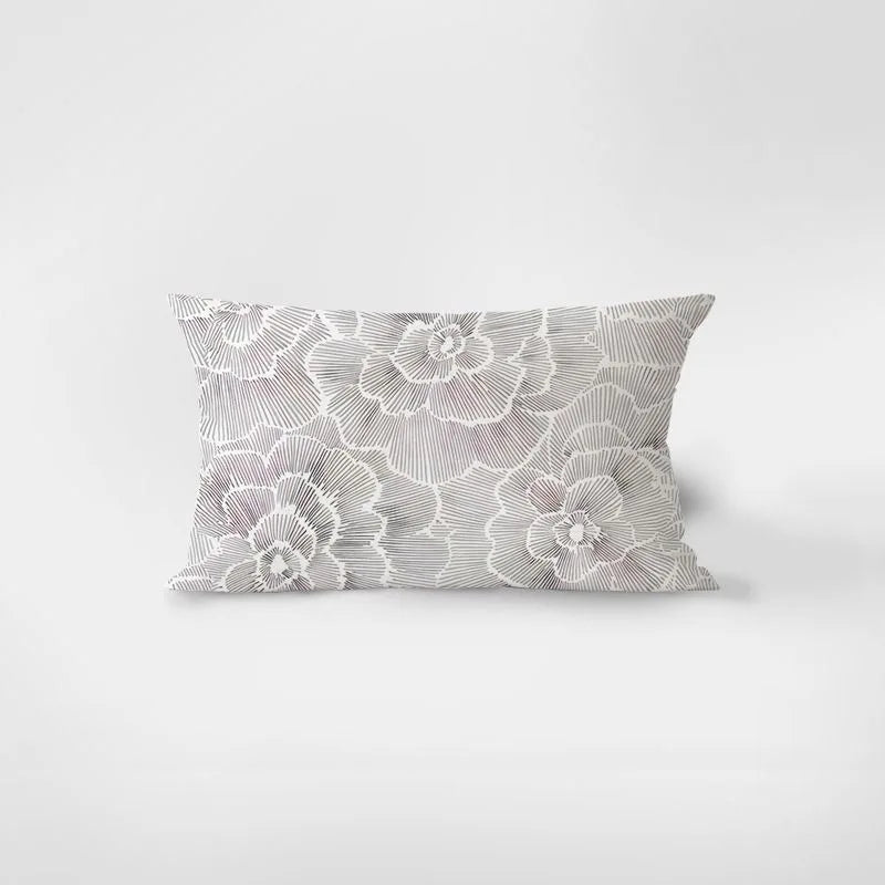 Monstera Leaf Lumbar Pillow Cover