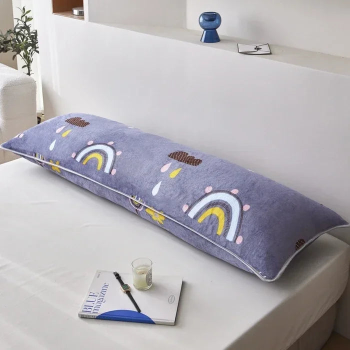 Milk Velvet Flannel Long Body Pillowcase
