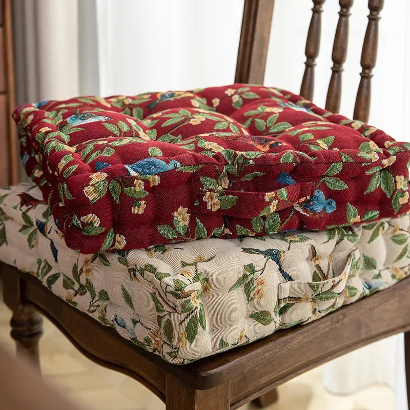 Vintage Pleated Seat Cushion Pouf