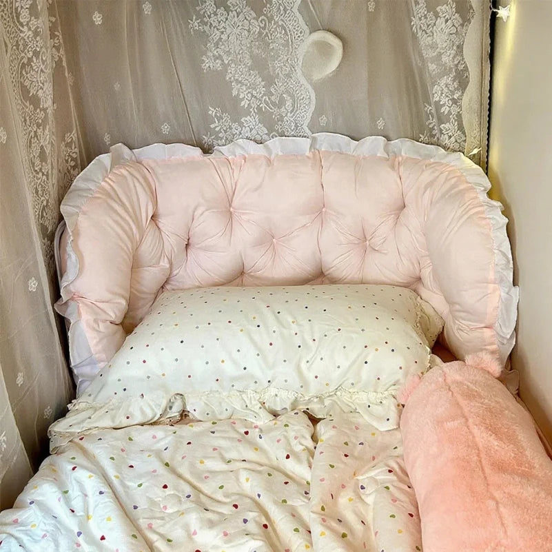 Tufted Bed Backrest Reading Pillow