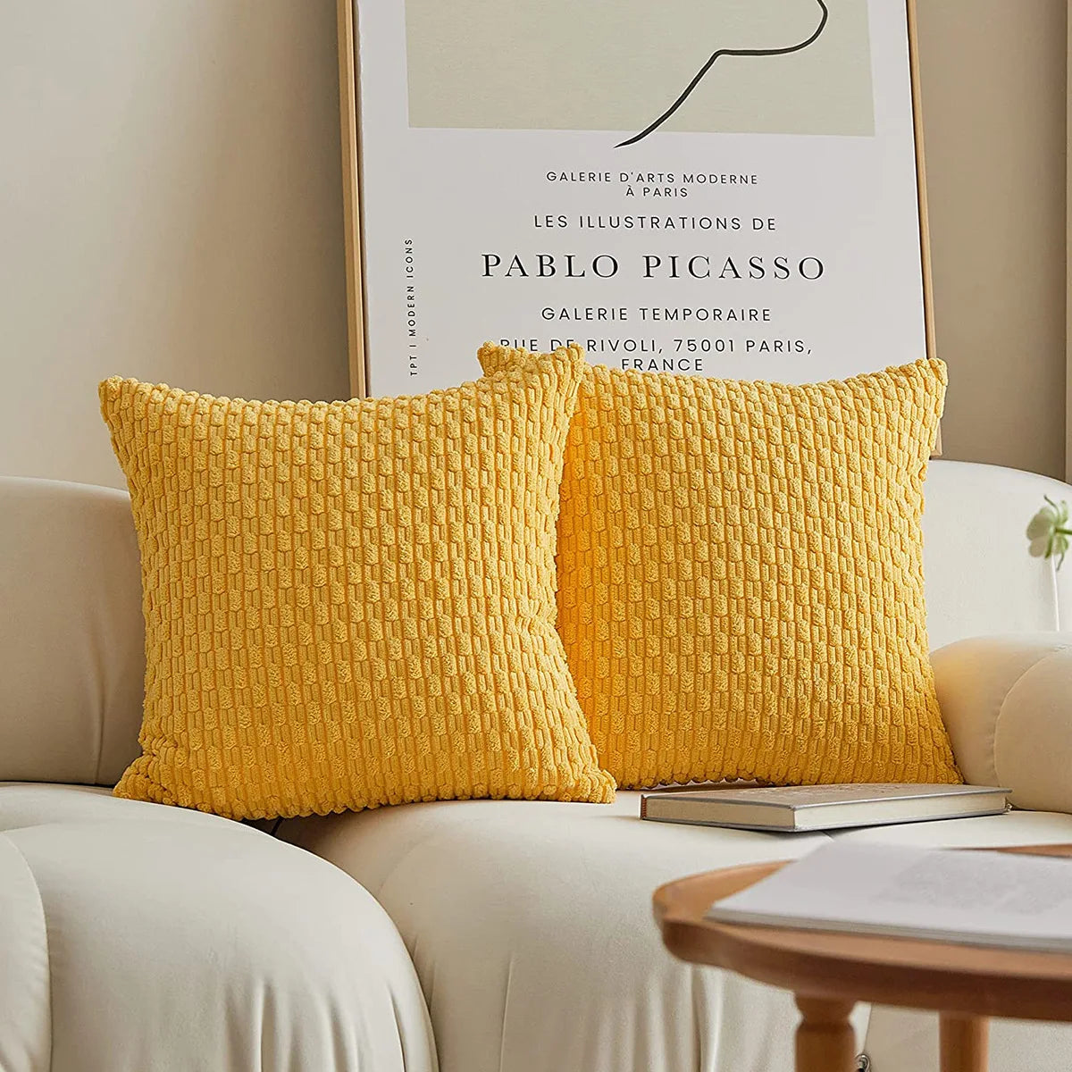 Boho Textured Throw Pillow Cover