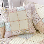 Patchwork Floral Throw Pillow