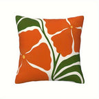 Boho Floral Leaf Pillow Cover