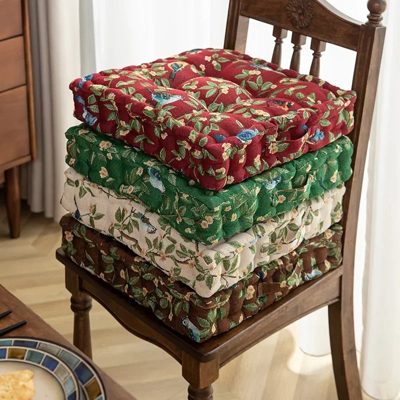 Vintage Pleated Seat Cushion Pouf