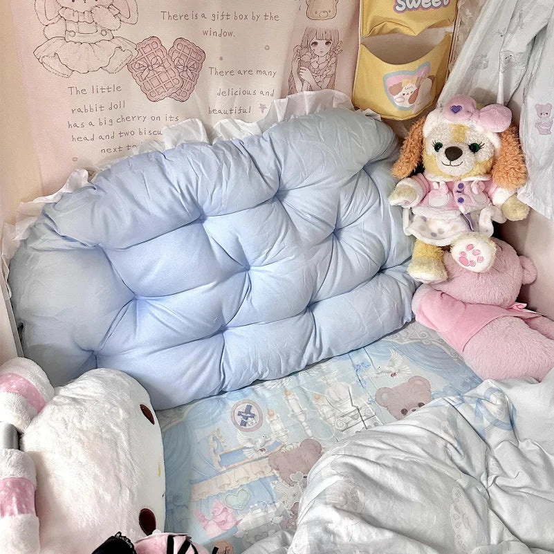 Tufted Bed Backrest Reading Pillow