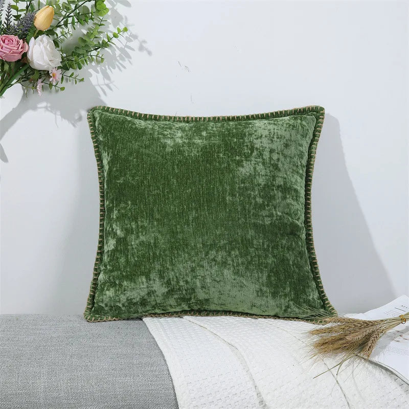 Chenille Solid Pillow Cover
