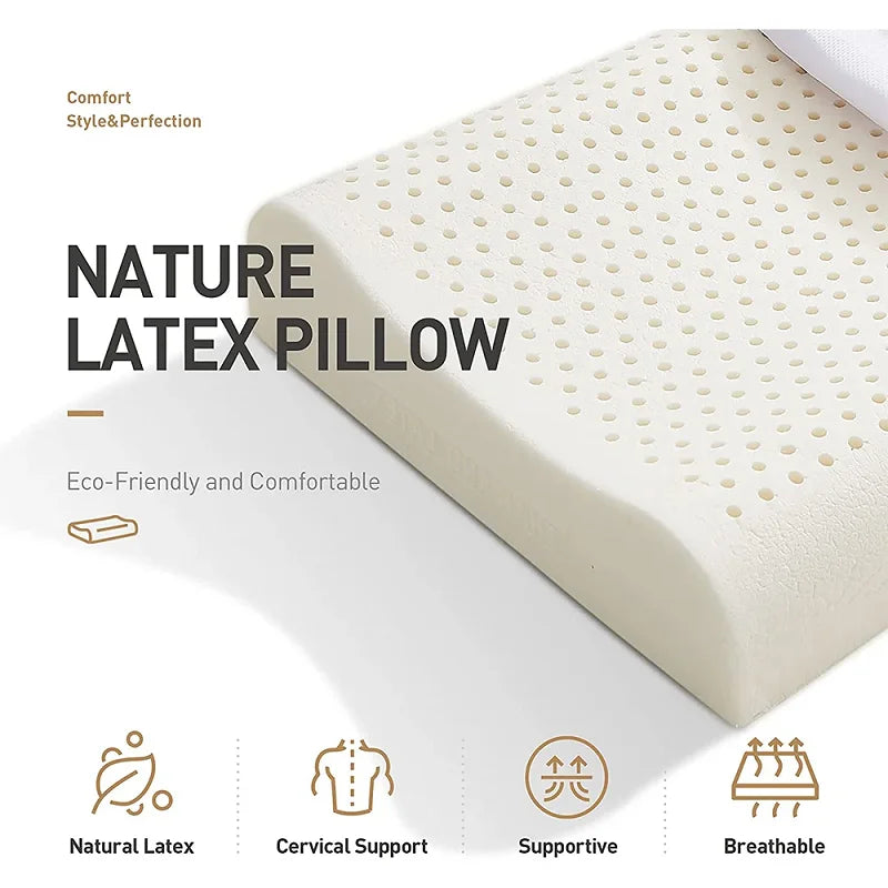 Natural Talalay Latex Pillow — High Loft
