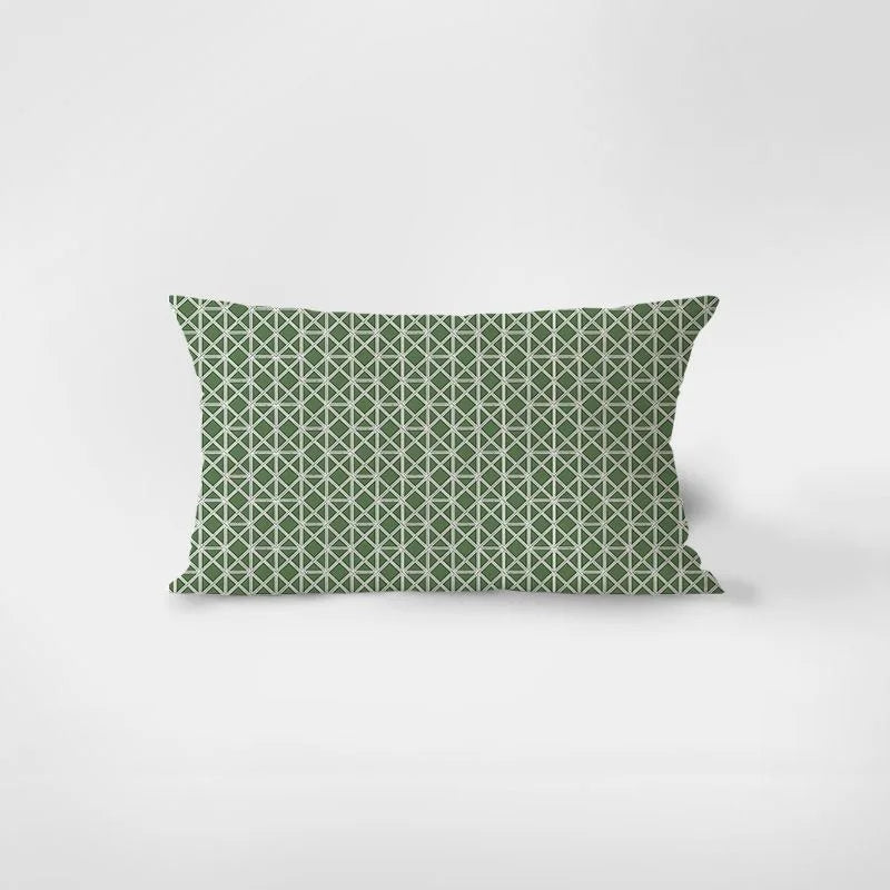 Monstera Leaf Lumbar Pillow Cover