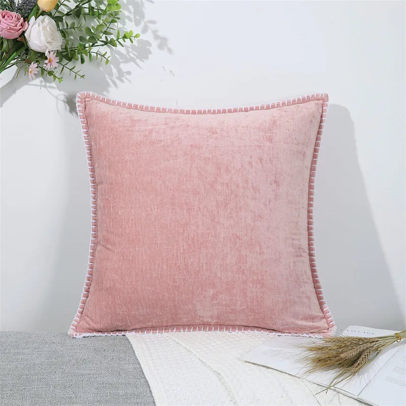 Chenille Solid Pillow Cover