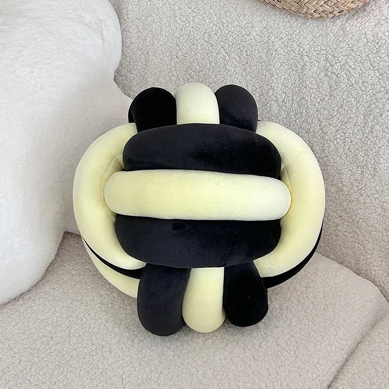 Hand-Knotted Ball Pillow