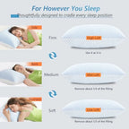 Cooling Gel Memory Foam Pillows — Set of 2