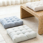 Thick Tufted Ticking Stripe Floor Cushion