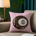 Leopard & 8-Ball Pillow Cover