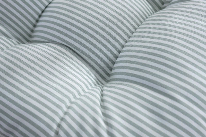 Thick Tufted Ticking Stripe Floor Cushion