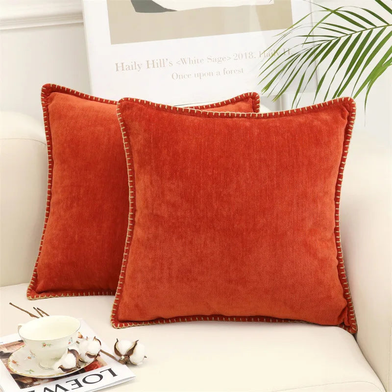Chenille Solid Pillow Cover