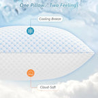 Cooling Gel Memory Foam Pillows — Set of 2