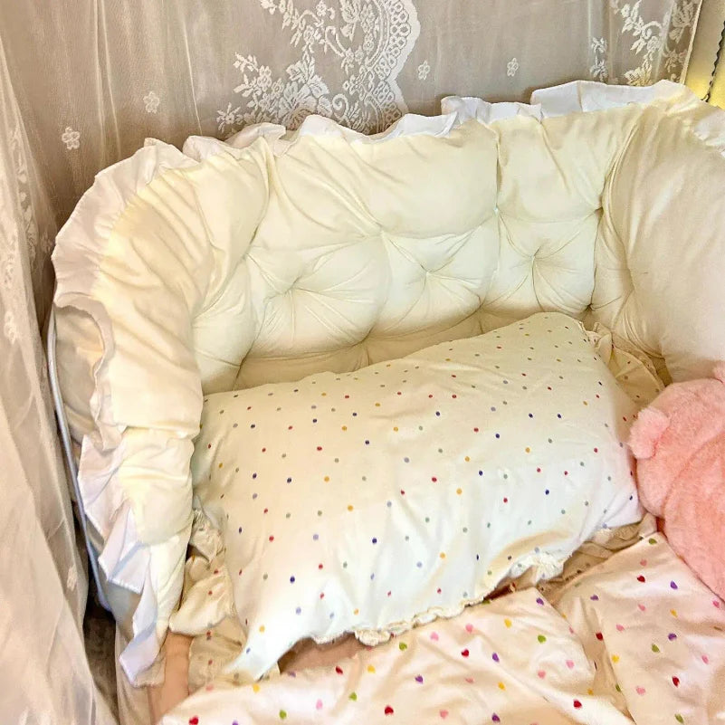 Tufted Bed Backrest Reading Pillow