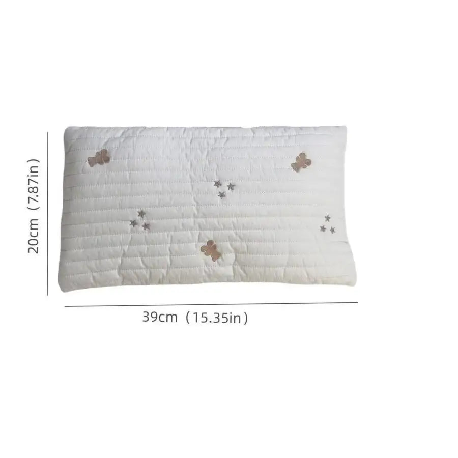 Embroidered Cotton Baby Pillow