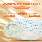 Cooling Shredded Memory Foam Pillow — Queen