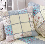 Patchwork Floral Throw Pillow