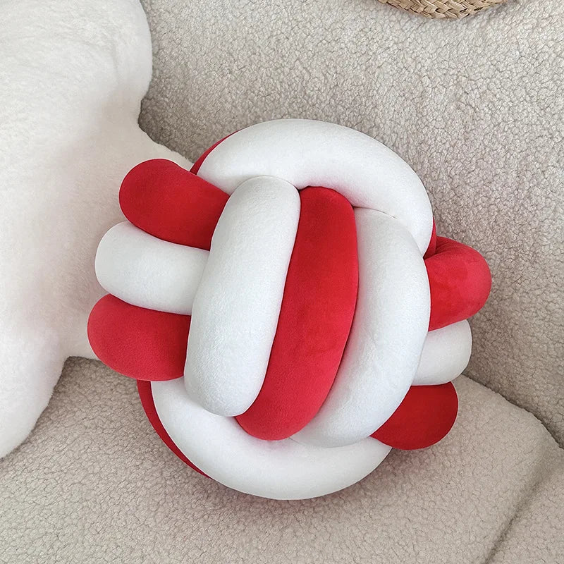 Hand-Knotted Ball Pillow