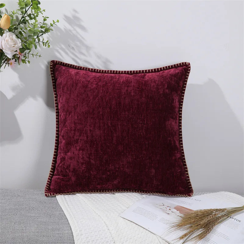 Chenille Solid Pillow Cover