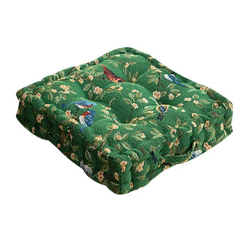 Vintage Pleated Seat Cushion Pouf