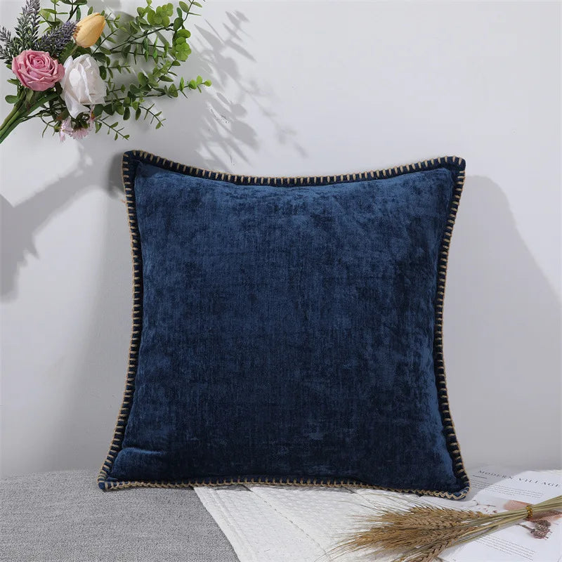 Chenille Solid Pillow Cover