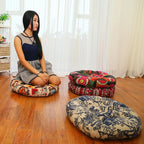 Round Cotton Linen Tatami Floor Cushion