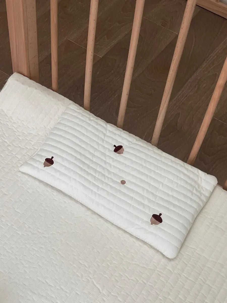 Embroidered Cotton Baby Pillow