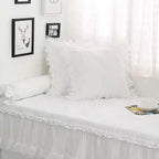 White Lace Princess Throw Pillow